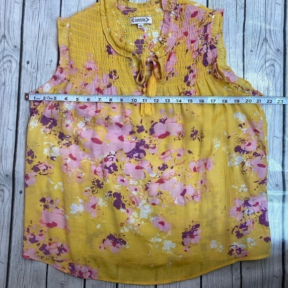 Nanette Lepore Smocked Sleeveless Blouse - Picture 3 of 9